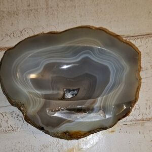 Natural Agate Geode Polished Bar Soap Dispenser
